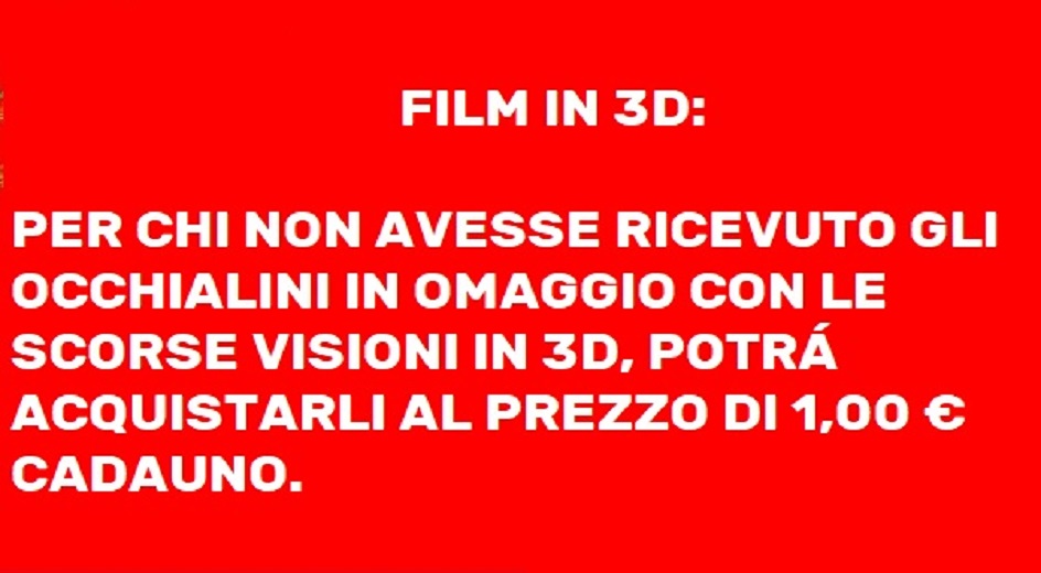 OCCHIALINI 3D